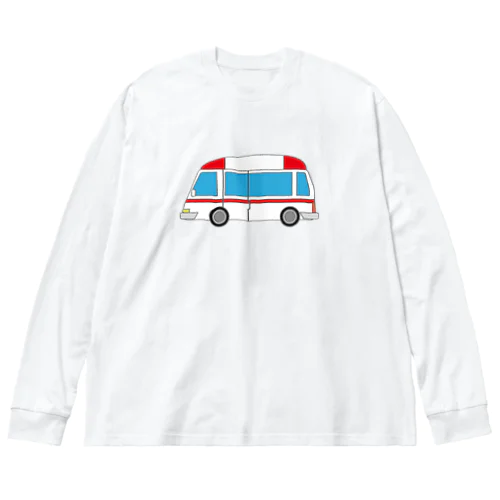 可愛い救急車 ビッグシルエットロングスリーブTシャツ