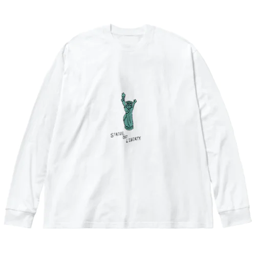 STATUE OF LIBERTY_透明 Big Long Sleeve T-Shirt