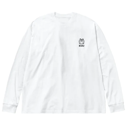 着ぐるみ 寅地蔵　ｰ胸ワンポイント顔Tｰ Big Long Sleeve T-Shirt