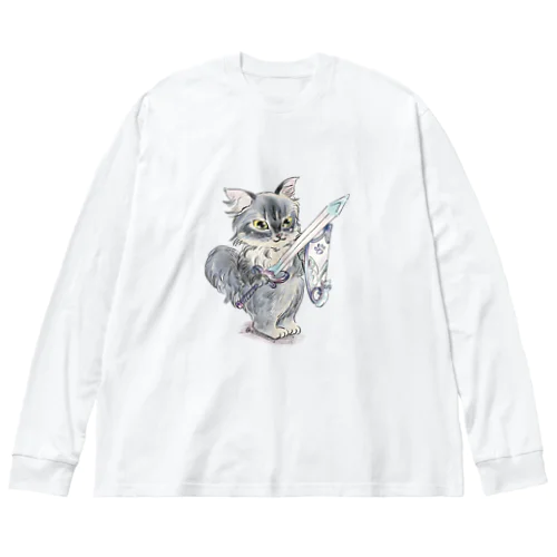 勇者にゃん ビッグシルエットロングスリーブTシャツ