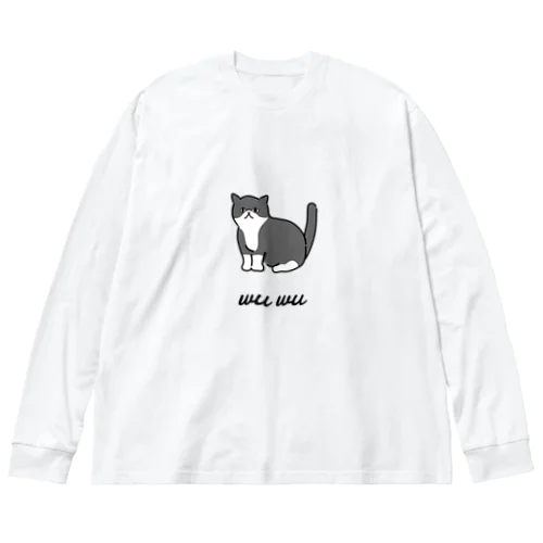 wu wu ビッグシルエットロングスリーブTシャツ