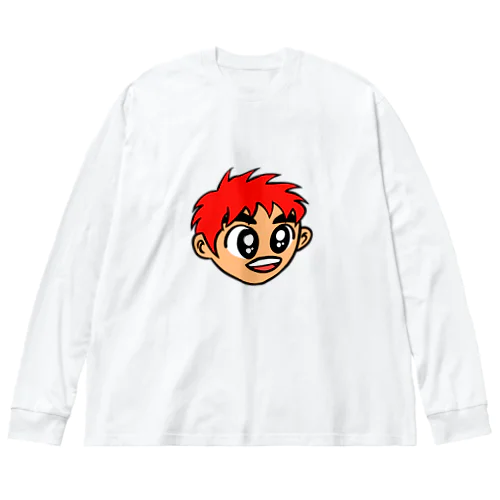 0007・赤い髪の少年（じゅうにブランド） Big Long Sleeve T-Shirt