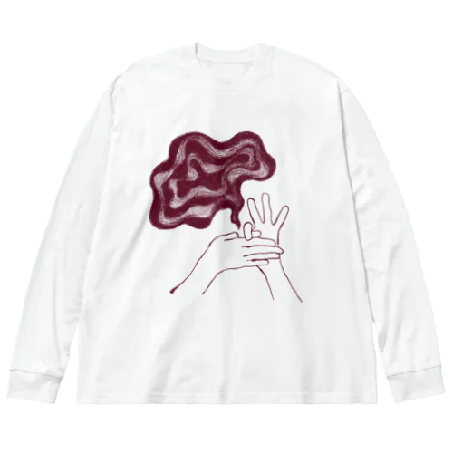 モヤるマジック（茶） Big Long Sleeve T-Shirt