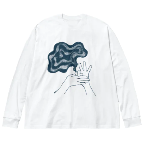 モヤるマジック（紺） Big Long Sleeve T-Shirt