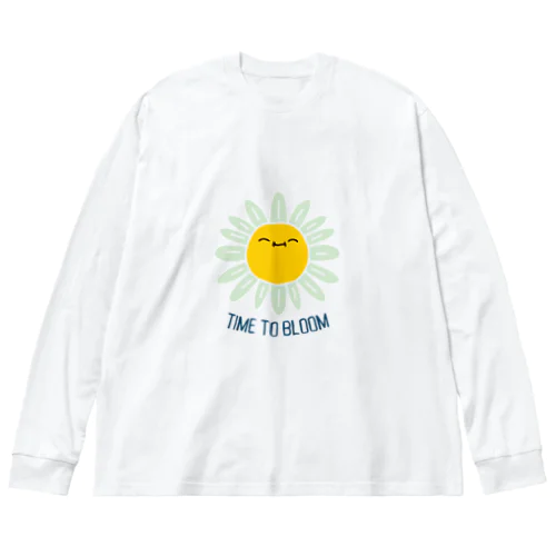 お花SMILE ビッグシルエットロングスリーブTシャツ