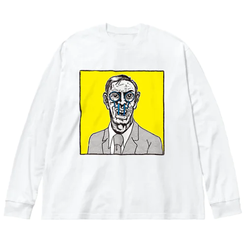 おじさんのメガネ革命（カラー）2 ビッグシルエットロングスリーブTシャツ