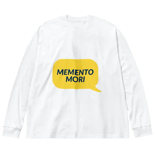 MEMENTO MORI 吹き出しTシャツ Big Long Sleeve T-Shirt