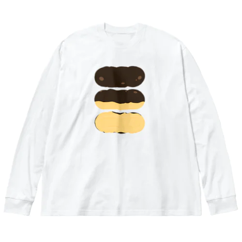 エクレア三面図(横) Big Long Sleeve T-Shirt