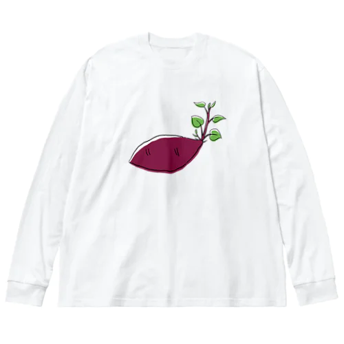 芽が出たサツマイモ Big Long Sleeve T-Shirt