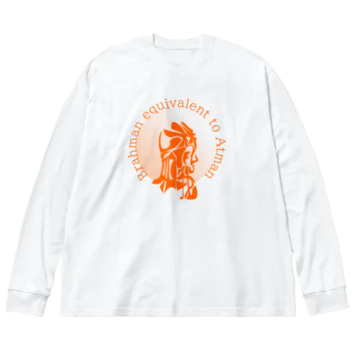 梵我一如h.t.（橙） ビッグシルエットロングスリーブTシャツ