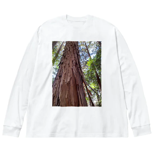 お山の檜 Big Long Sleeve T-Shirt