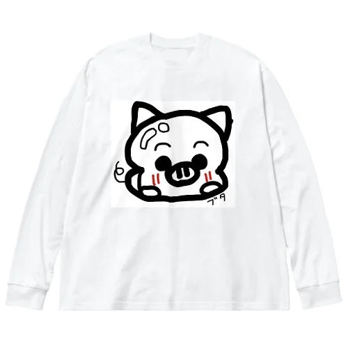 aneimoグッズ動物1 ビッグシルエットロングスリーブTシャツ