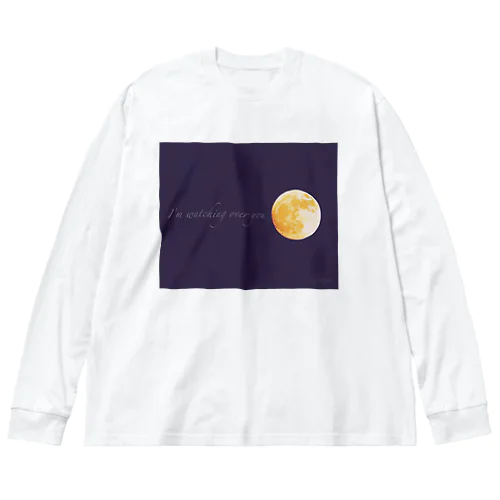 Moon Big Long Sleeve T-Shirt