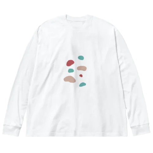 絵の具でお絵描き ビッグシルエットロングスリーブTシャツ