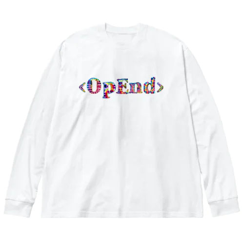 【OpEnd】Logo-Tie Dye ビッグシルエットロングスリーブTシャツ