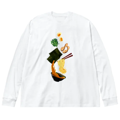 (家系)とんこつ醤油ラーメンフォール Big Long Sleeve T-Shirt