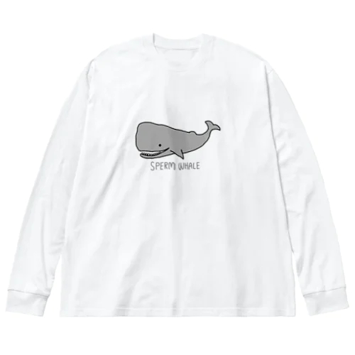 ゆるふわマッコウクジラ Big Long Sleeve T-Shirt