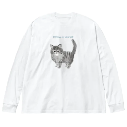 ノルウェージャンフォレストキャットのノエル ビッグシルエットロングスリーブTシャツ