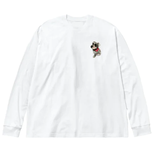 キスマークのついたシュナウザーシリーズ Big Long Sleeve T-Shirt