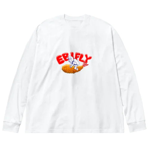 描き下ろしエビフライダー　ロゴ付き Big Long Sleeve T-Shirt