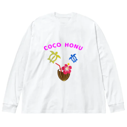 COCO HONUオリジナルロングTシャツ ビッグシルエットロングスリーブTシャツ