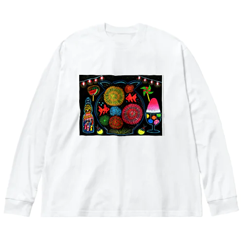 ずっと忘れない夏祭り Big Long Sleeve T-Shirt