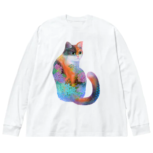 三毛猫 ビッグシルエットロングスリーブTシャツ