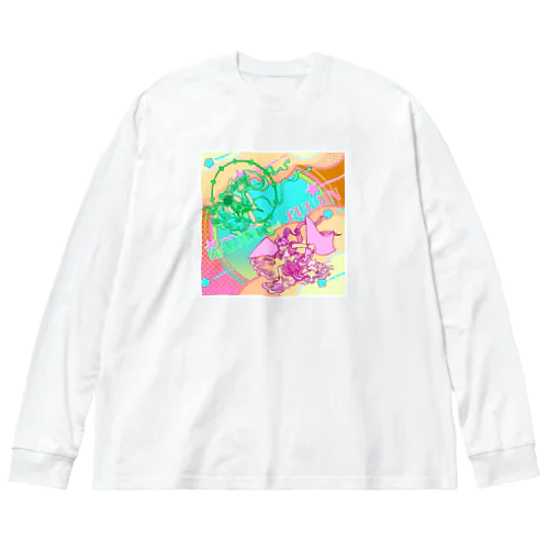 風神雷神 Big Long Sleeve T-Shirt