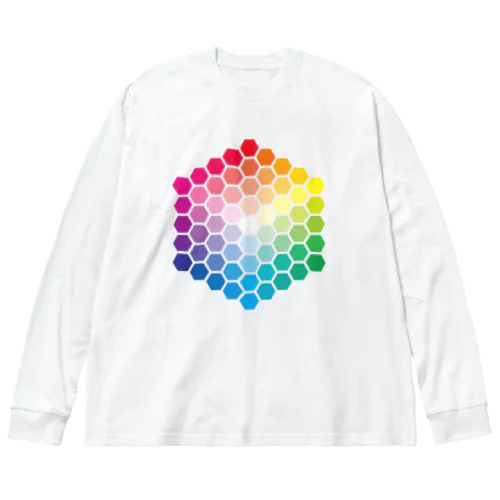 ハニカムカラーチャート Big Long Sleeve T-Shirt