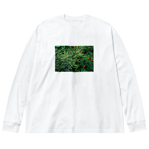 庭の花 ビッグシルエットロングスリーブTシャツ