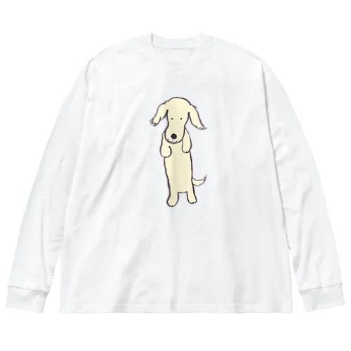 ミニチュアダックスのハニ君立ち姿カラー Big Long Sleeve T-Shirt