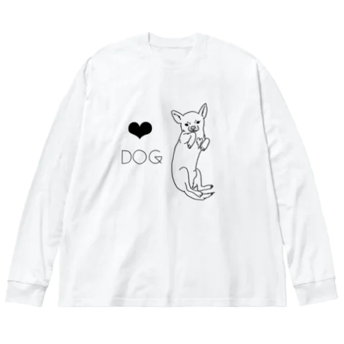 ❤︎Dog ビッグシルエットロングスリーブTシャツ