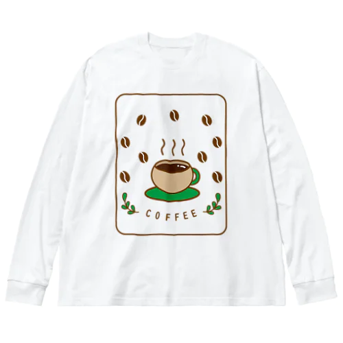 リラックスコーヒー ビッグシルエットロングスリーブTシャツ