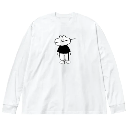 🔑ﾎﾟﾂﾘ ビッグシルエットロングスリーブTシャツ