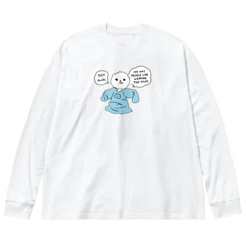 【smol】「みんなこんなの着んの」(Tシャツ) ビッグシルエットロングスリーブTシャツ