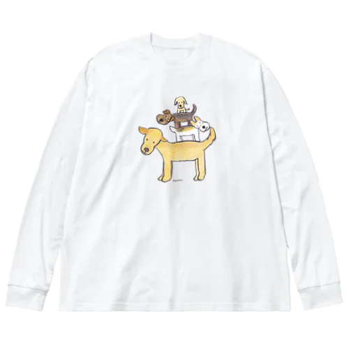 仲良し4人組のトーテムポール Big Long Sleeve T-Shirt