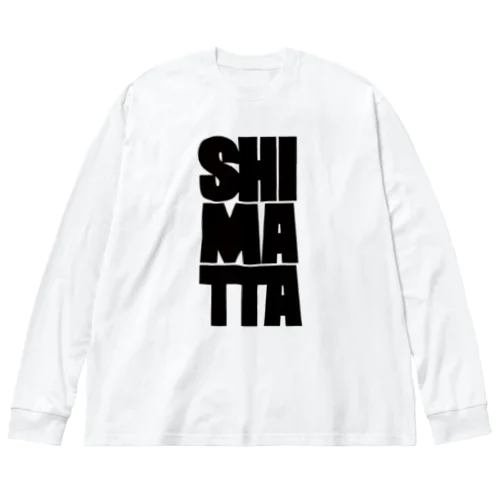 SHIMATTA black Big Long Sleeve T-Shirt