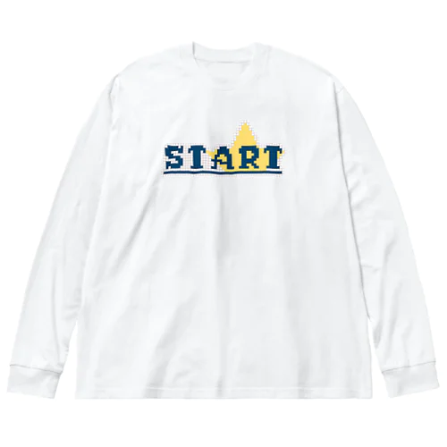 START ドット絵 ビッグシルエットロングスリーブTシャツ