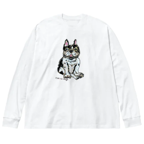 にんまりパイドブヒ ビッグシルエットロングスリーブTシャツ