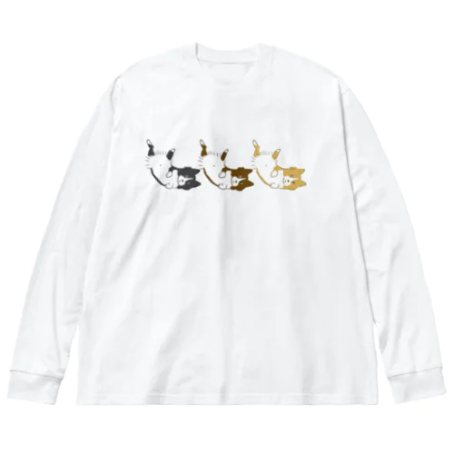 へそてんいぬ(三兄弟) Big Long Sleeve T-Shirt