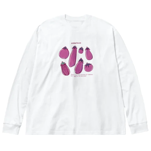 夏のeggplantさん2 ビッグシルエットロングスリーブTシャツ