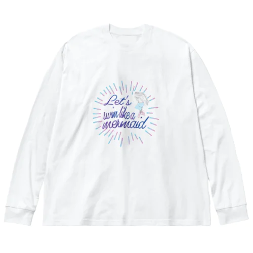 海と人魚さん Big Long Sleeve T-Shirt