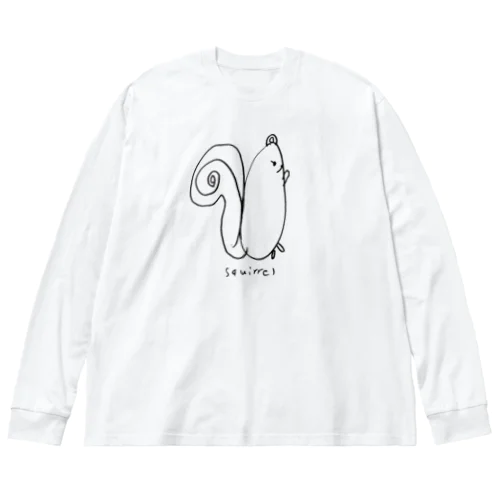 たぶんリス Big Long Sleeve T-Shirt