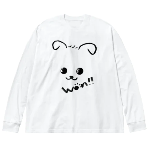 わんこA♡won!!バージョン ビッグシルエットロングスリーブTシャツ