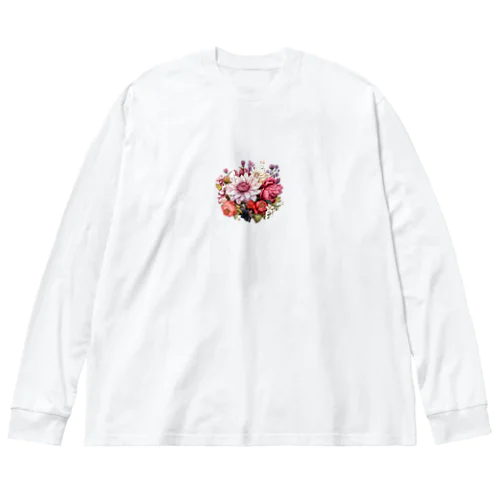 花束ピンク Big Long Sleeve T-Shirt