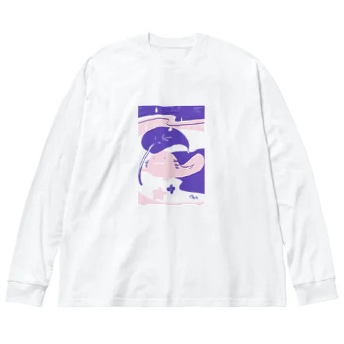 雨露とウーパールーパー Big Long Sleeve T-Shirt