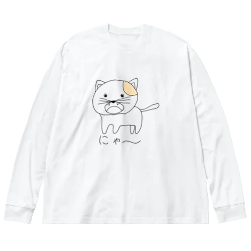 ねこのぽち ビッグシルエットロングスリーブTシャツ