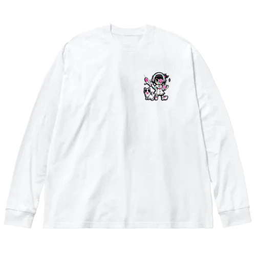 CuteCombat_nurse(ナース)_ver.001 ビッグシルエットロングスリーブTシャツ