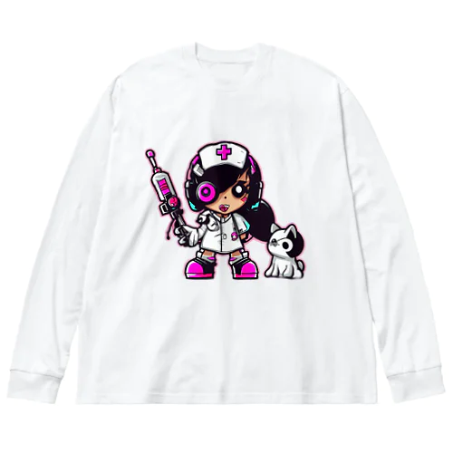 CuteCombat_nurse(ナース)_ver.003 Big Long Sleeve T-Shirt