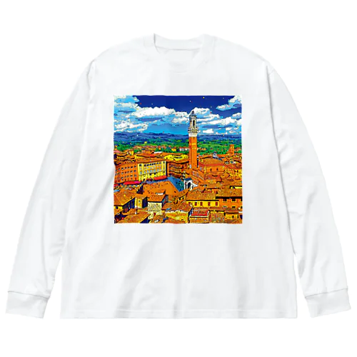 イタリア シエナの街並み Big Long Sleeve T-Shirt